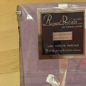Royal Percale Lavender Pillowcases